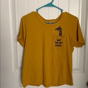 yellow tshirt